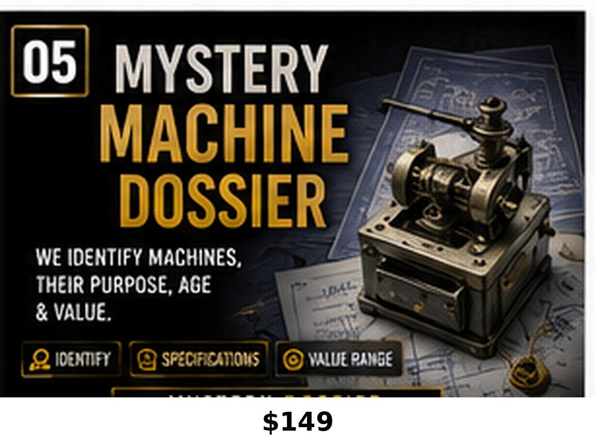 Mystery Machine Dossier research service graphic