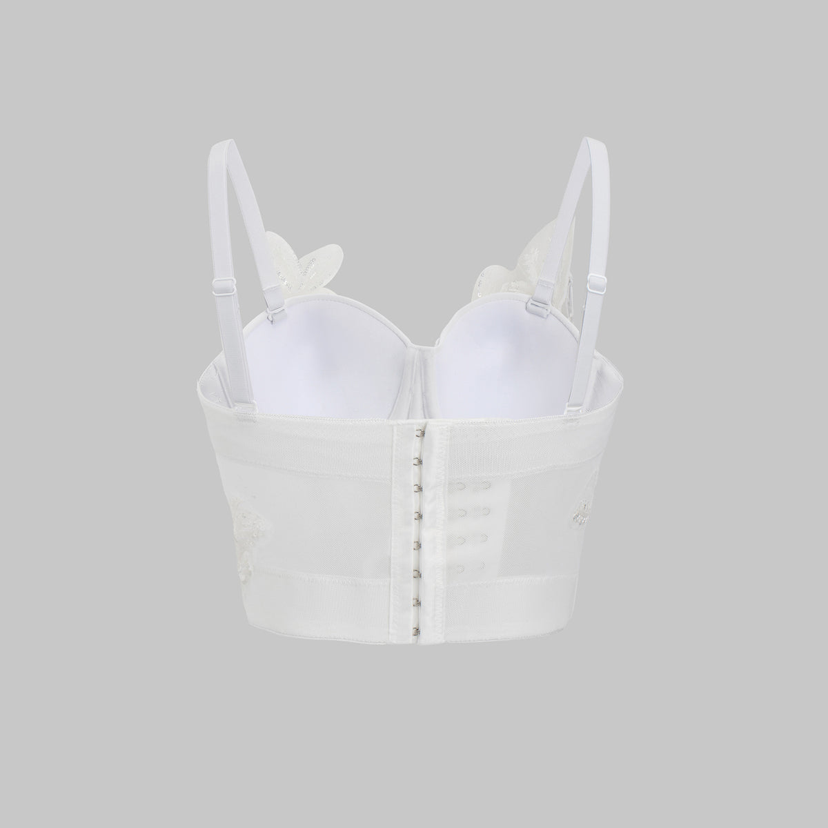 Women’s Strapless Floral Camisole with Built-In Pads
