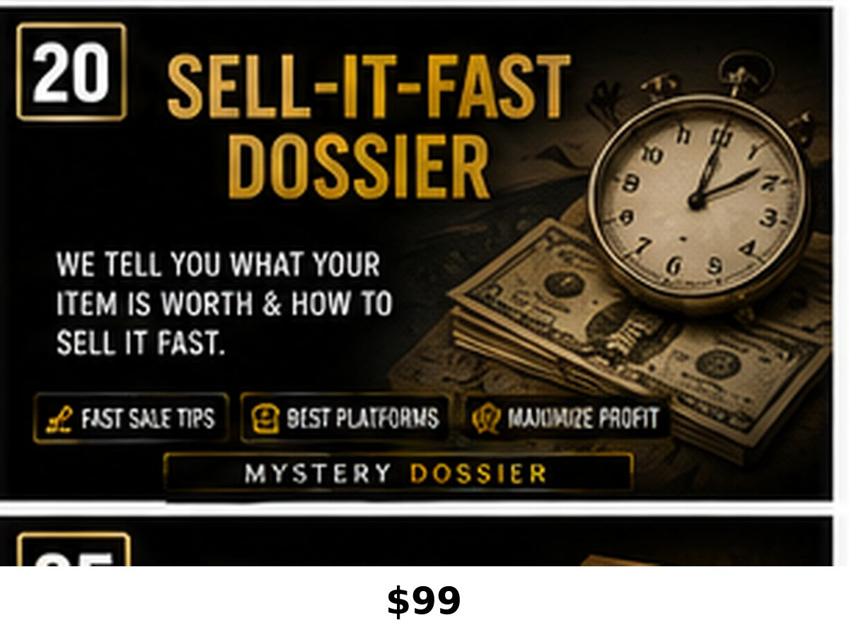 Sell-It-Fast Dossier research service graphic