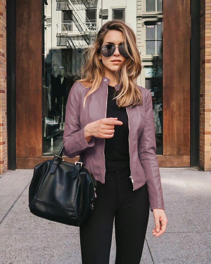 Women’s PU Blazer Jacket