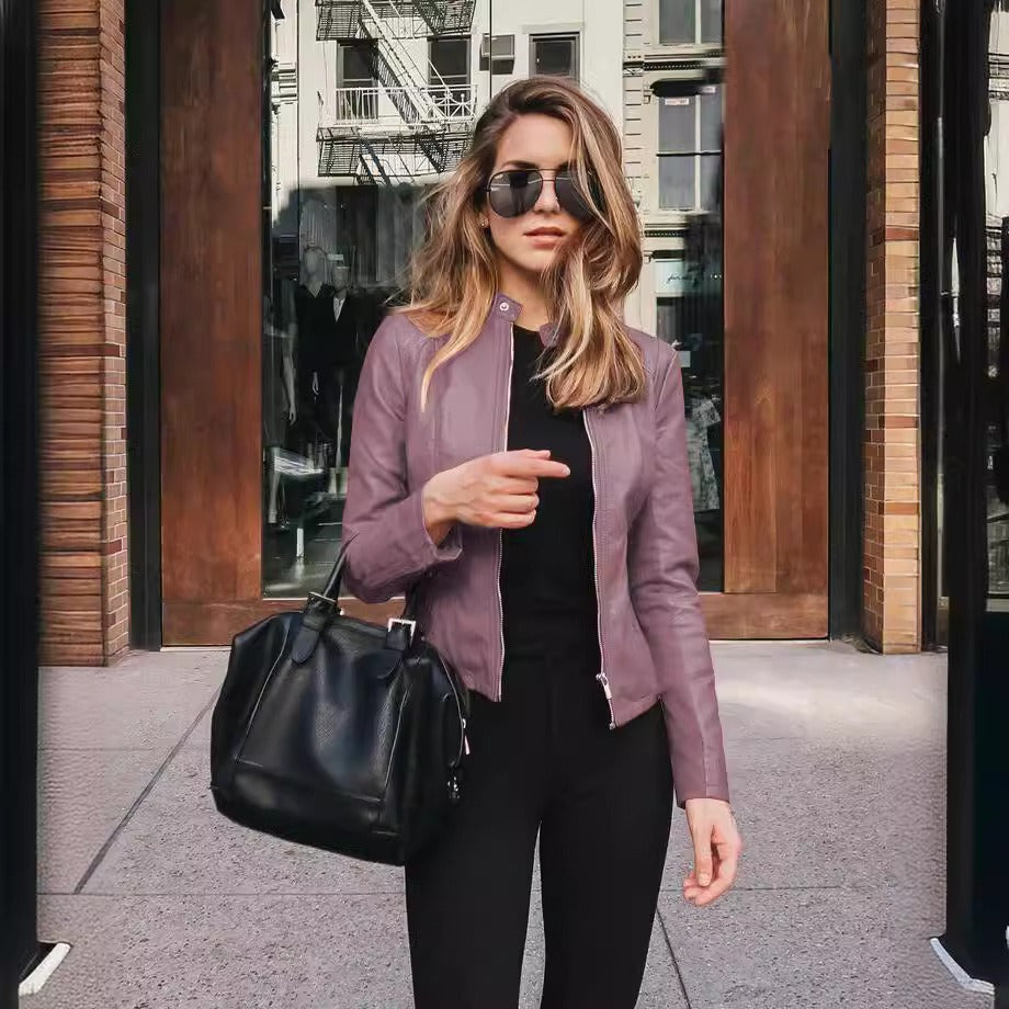 Women’s PU Blazer Jacket