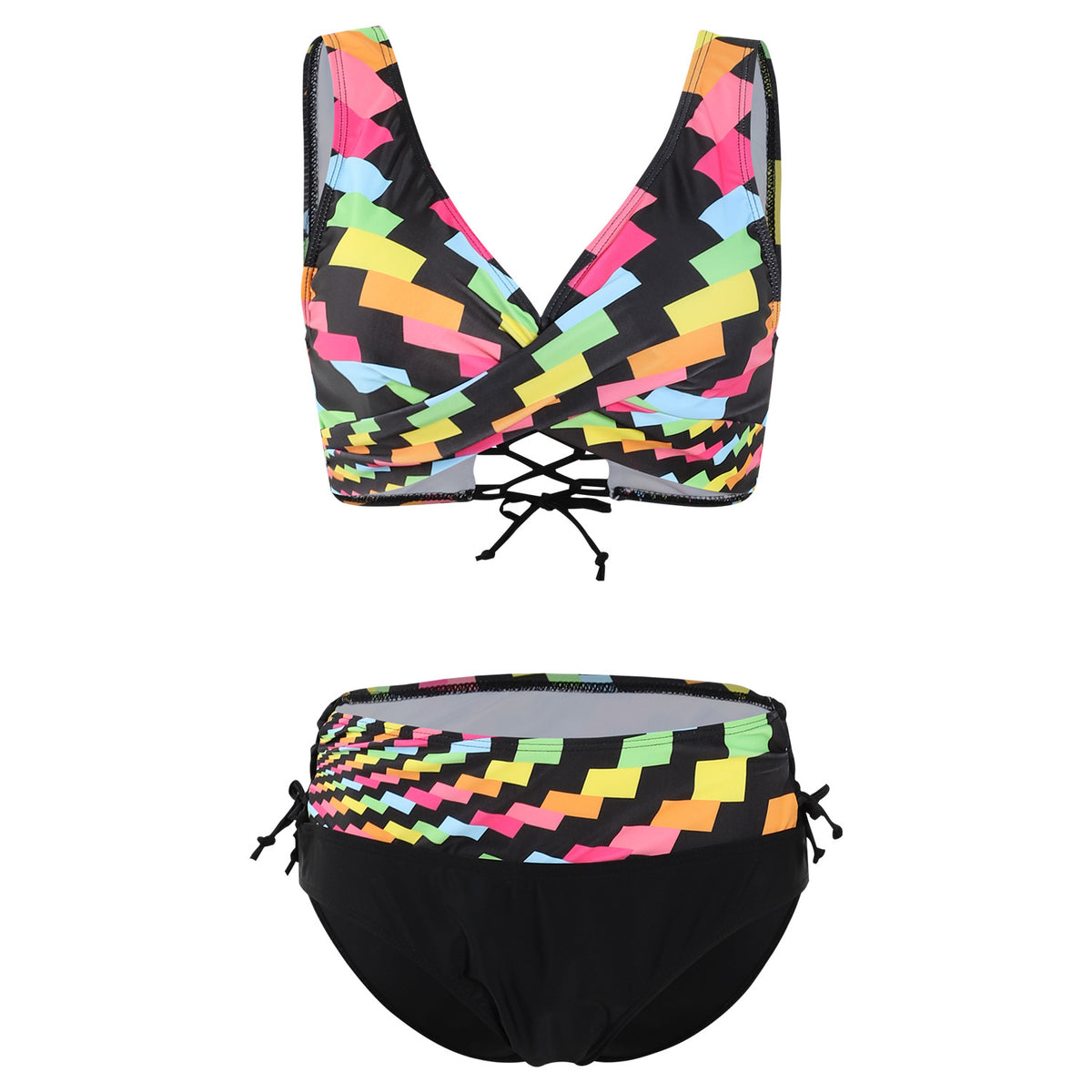 Women’s Two-Piece Striped Swimsuit