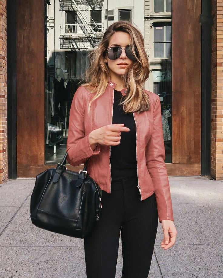 Women’s PU Blazer Jacket