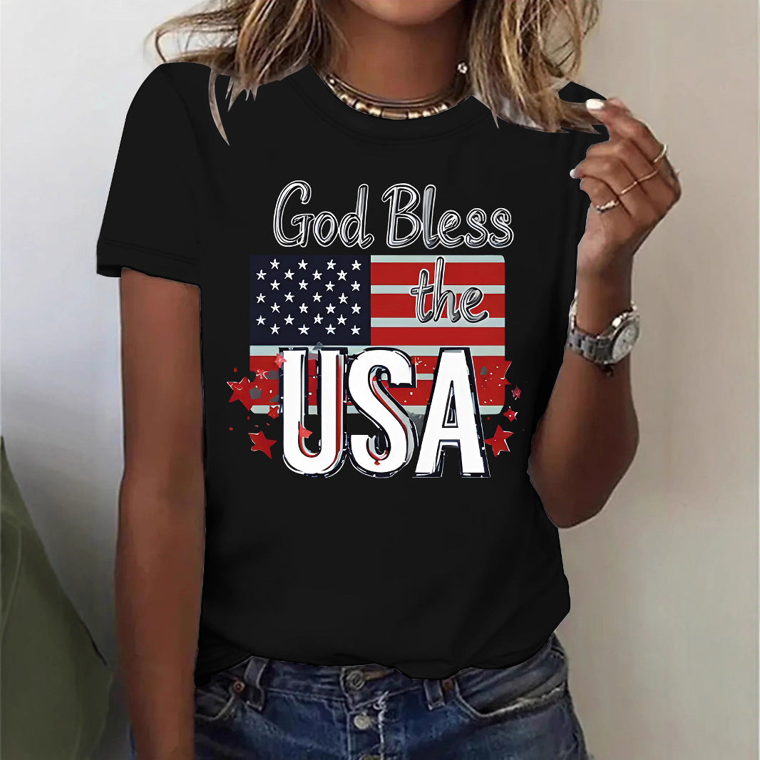 Women’s USA Flag Graphic T-Shirt