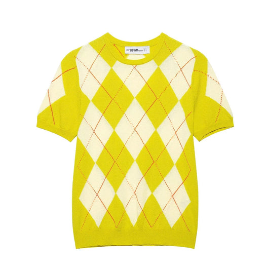 Diamond Plaid Jacquard Knit Top product image
