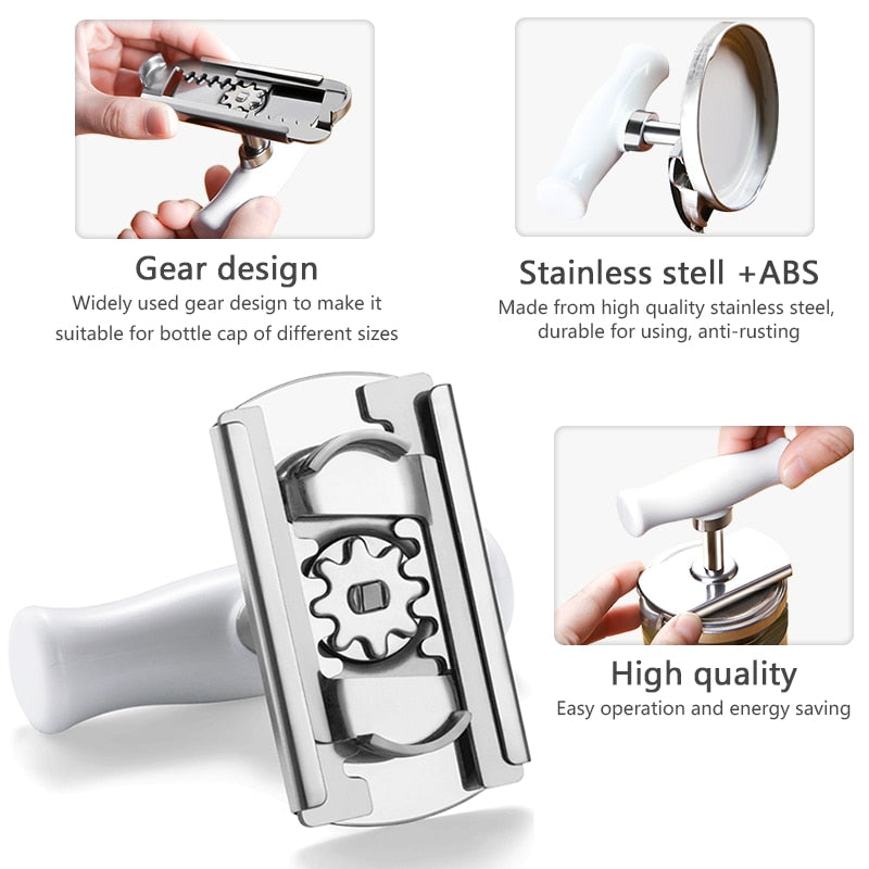 Stainless Steel Multi-Size Jar Opener