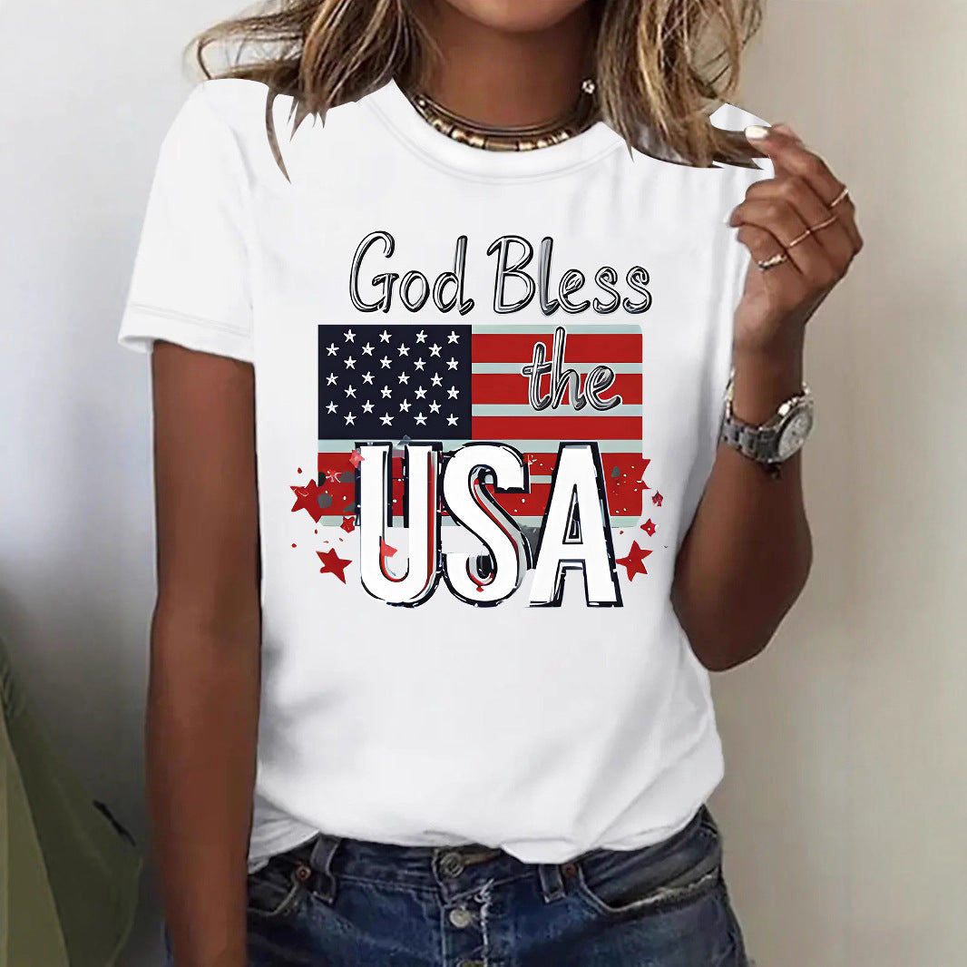 Women’s USA Flag Graphic T-Shirt