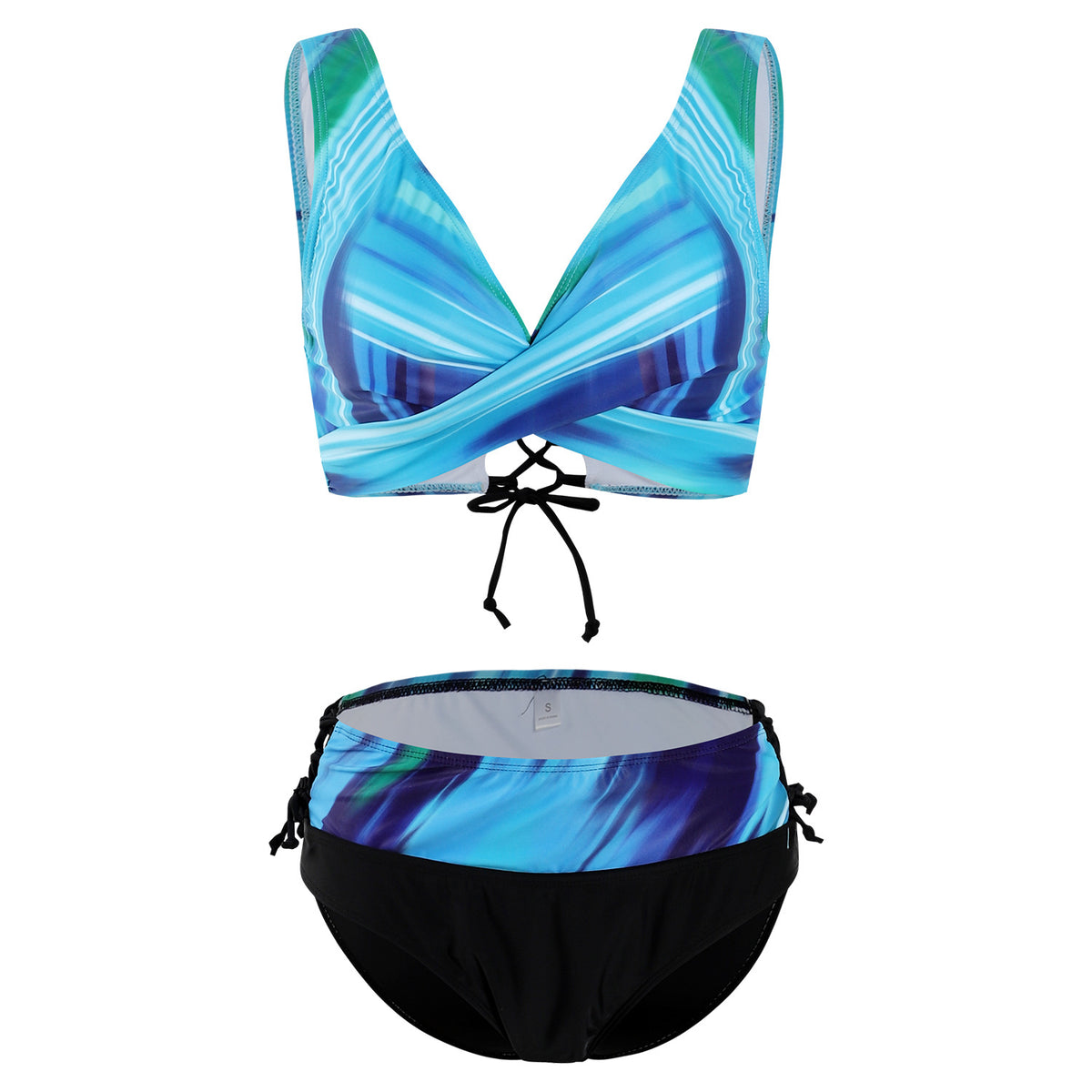 Women’s Two-Piece Striped Swimsuit