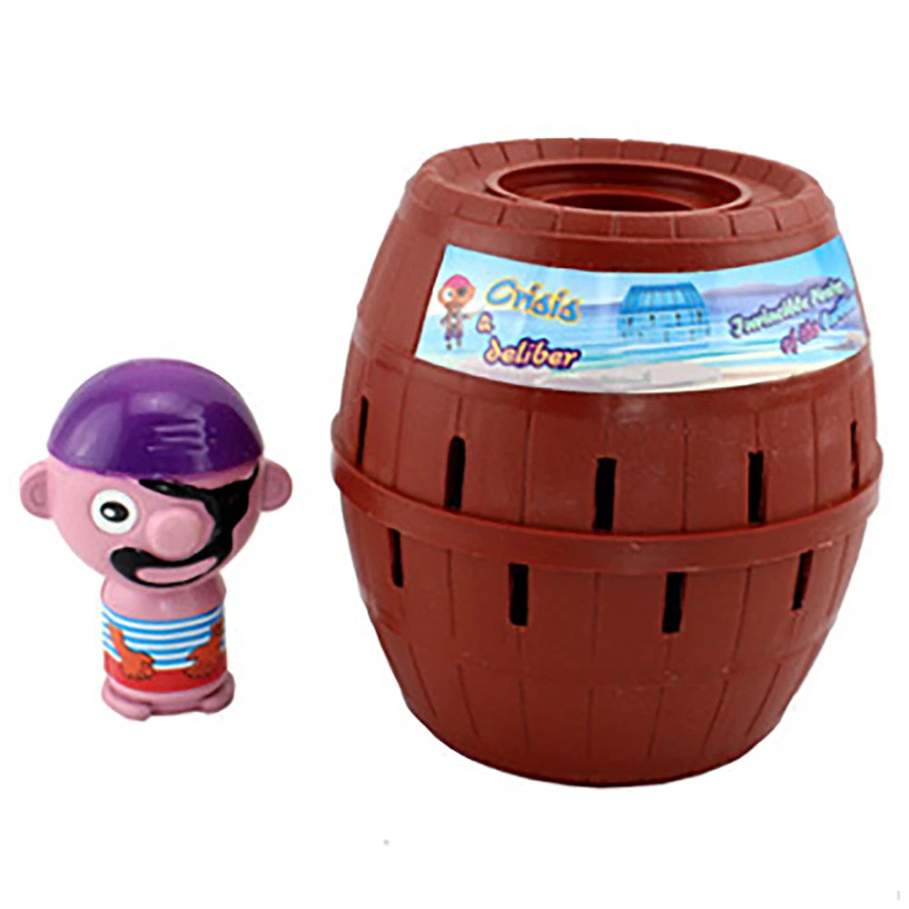 Pop-Up Pirate Barrel Family Game