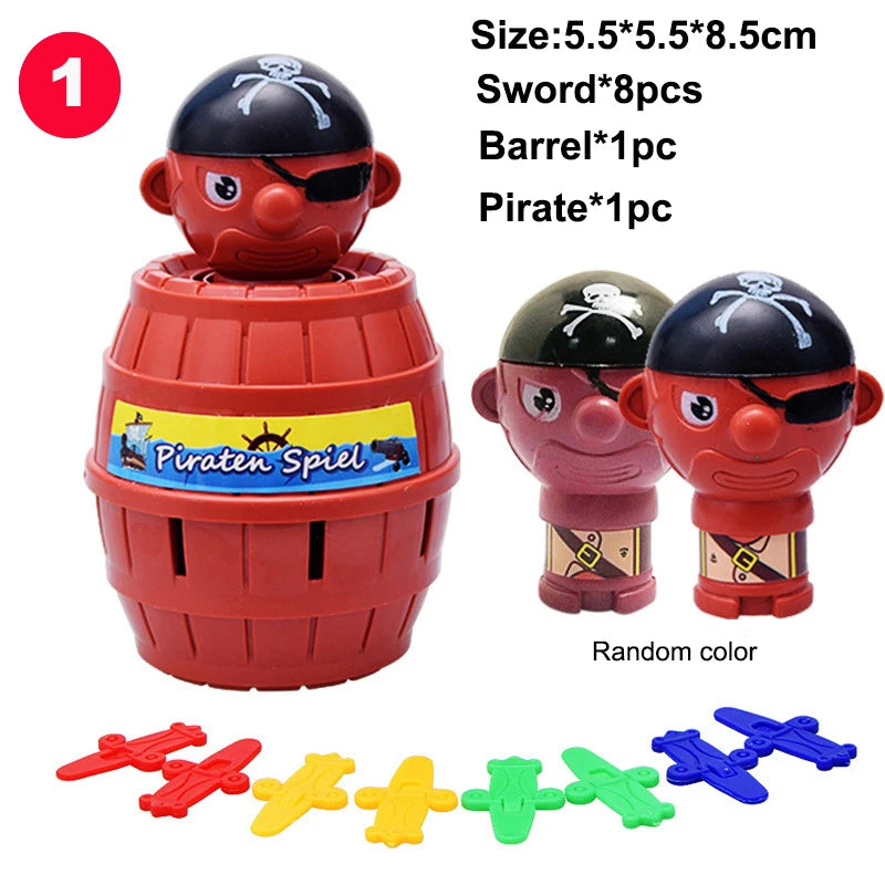 Pop-Up Pirate Barrel Family Game
